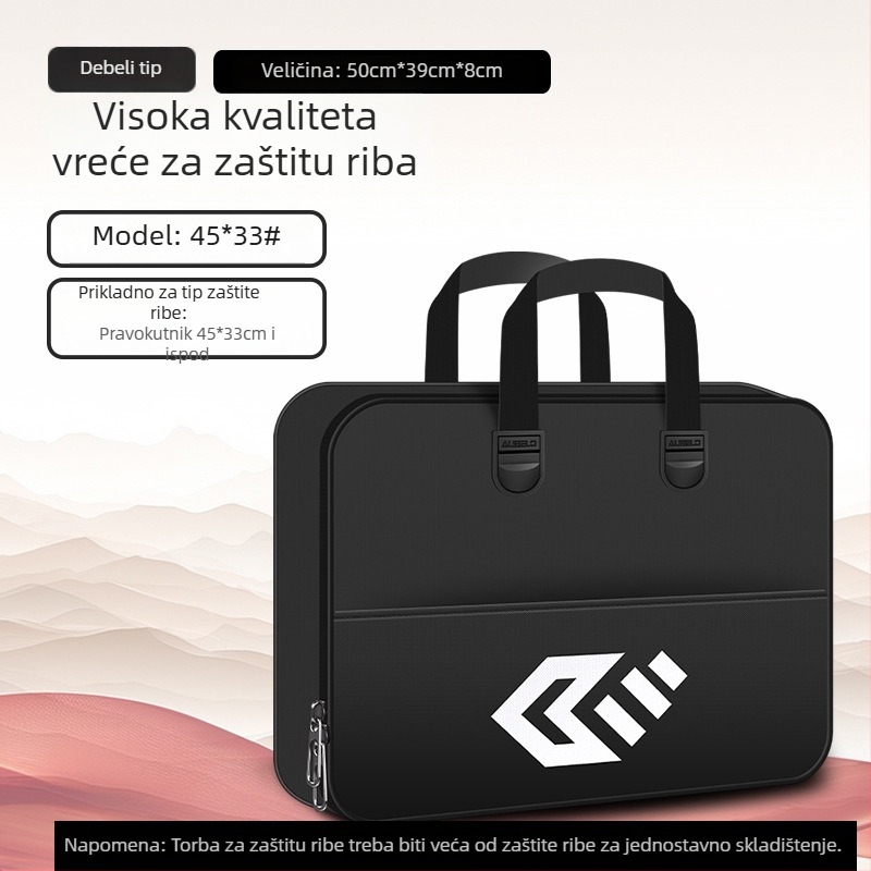 Baon platnena torba za pecanje, dvostruka torba za pohranu ribolovnih pribora