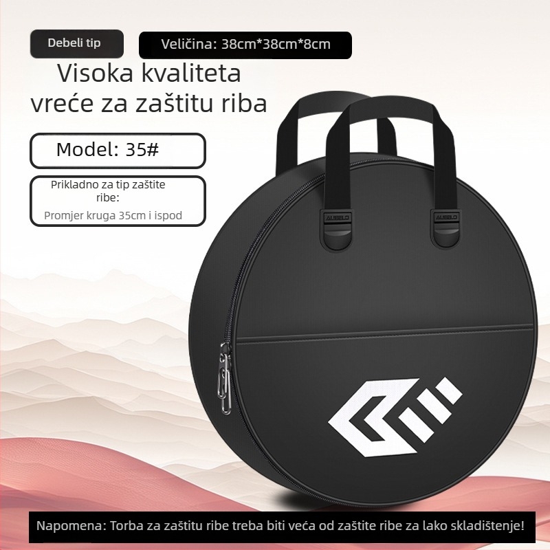 Baon platnena torba za pecanje, dvostruka torba za pohranu ribolovnih pribora