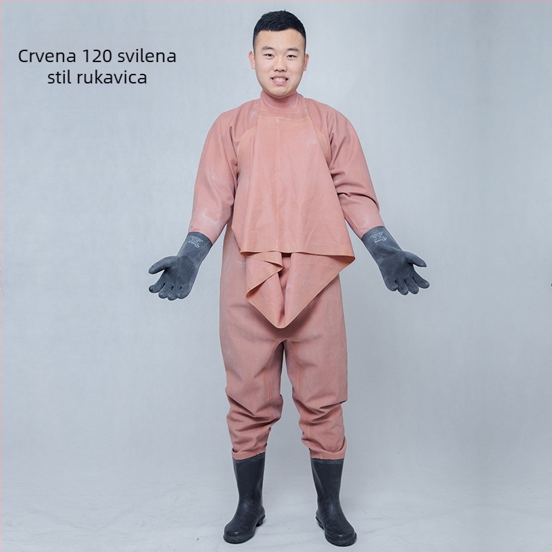 Gumene ribarske hlače, potpuno pokriće tijela, 0 džepova, bez prsluka