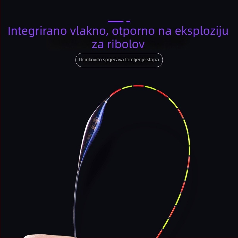 Karp plovak za ribolov s debelim, upečatljiv dizajn, otporan na vjetar i anti-drift, nano plovak, visoka osjetljivost za ledeni ribolov u plitkim i dubokim vodama