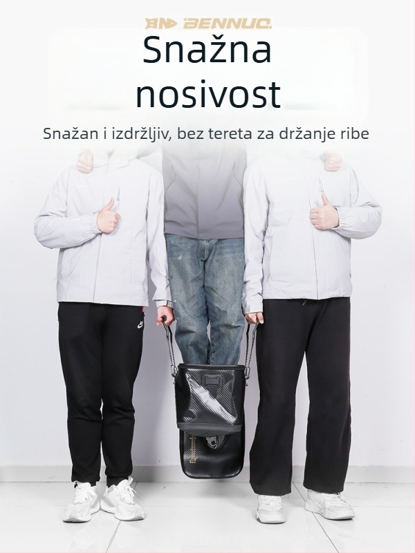 Benno kanta za živu ribu za divljački ribolov – jedinstveno tvrdi kućište, sklopiva kanta s zaštitom za ribe