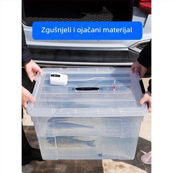 Kanta za žive ribe za pretinicu automobila — plastična kutija za akvarij za uzgoj morskih plodova