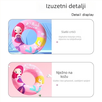 Dječji plivački prsten s karikaturnim uzorkom, ekološki PVC, debljina 20 silk, napuhavanje