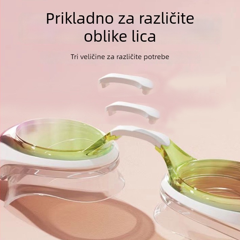 Yimo plivačke naočale s PC lećama za odrasle – anti-fog, prilagođene