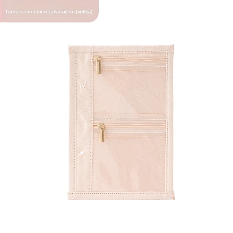 Novi veliki kožni organizator za nakit, zaštita od oksidacije, prilagodljivi putni clutch uz baršunastu torbicu