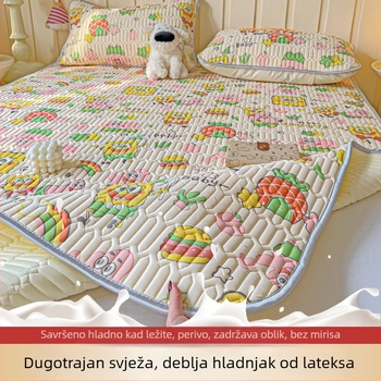 Lateks hladna podloga s led-saten tkaninom, set od 3-4 komada, perivo, svjež i šik stil