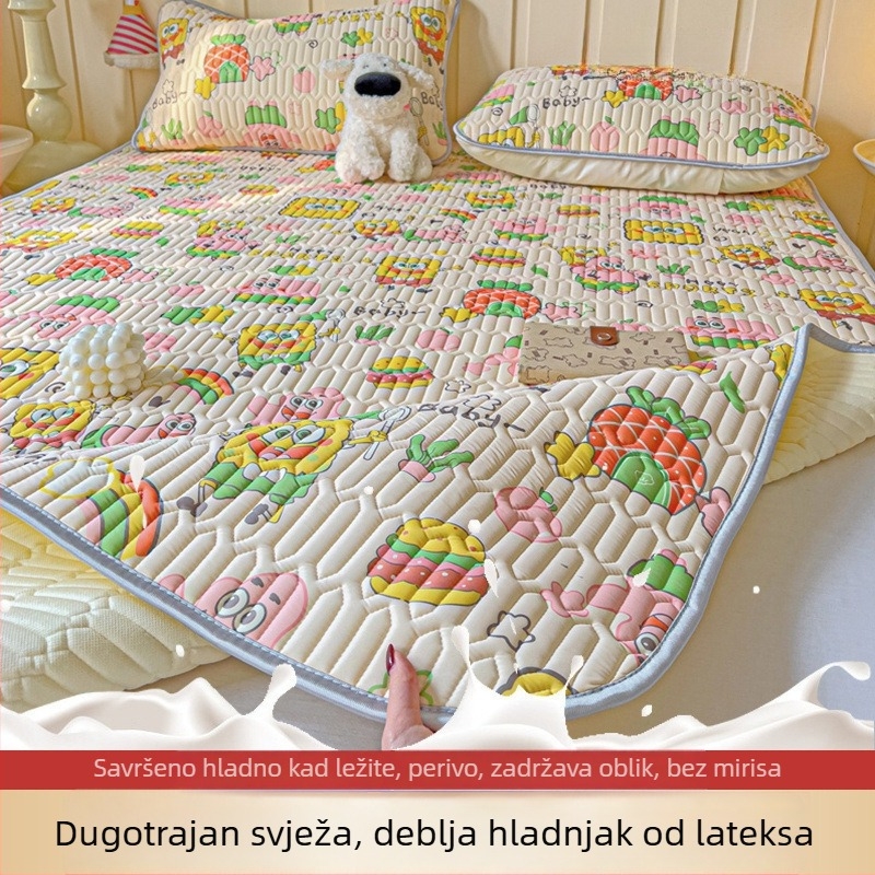 Lateks hladna podloga s led-saten tkaninom, set od 3-4 komada, perivo, svjež i šik stil