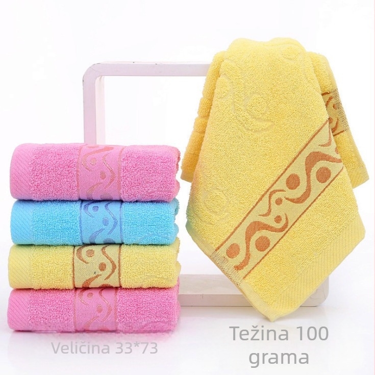 Ručnik za lice od 100% pamuka, mekan i upijajući, za kućnu upotrebu, unisex, za odrasle