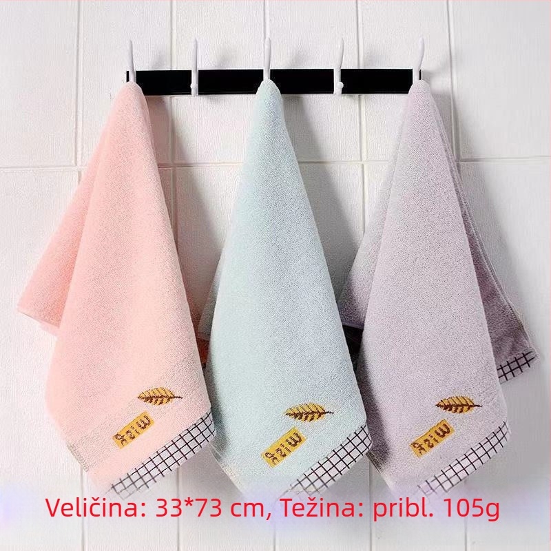 Ručnik za lice od 100% pamuka, mekan i upijajući, za kućnu upotrebu, unisex, za odrasle