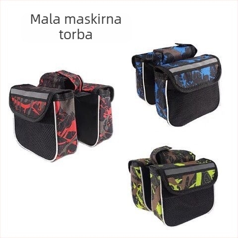Set torbi za MTB bicikl: torba za prednju gornju cijev, torba s dodirnim zaslonom, torba za gornju cijev, vodootporna sjedišna torba