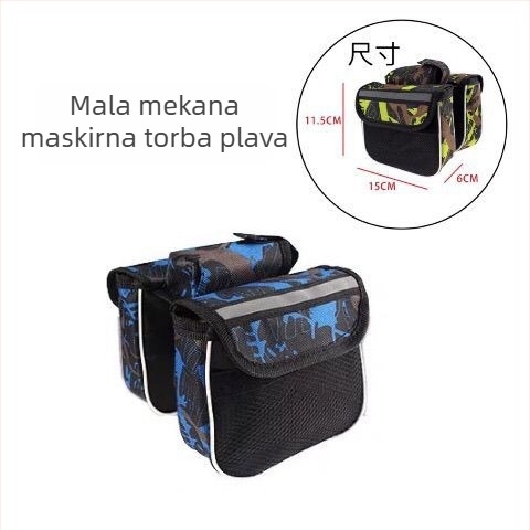 Set torbi za MTB bicikl: torba za prednju gornju cijev, torba s dodirnim zaslonom, torba za gornju cijev, vodootporna sjedišna torba