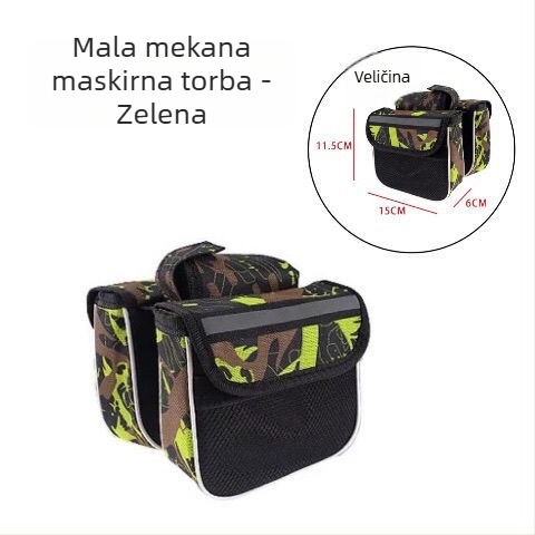 Set torbi za MTB bicikl: torba za prednju gornju cijev, torba s dodirnim zaslonom, torba za gornju cijev, vodootporna sjedišna torba