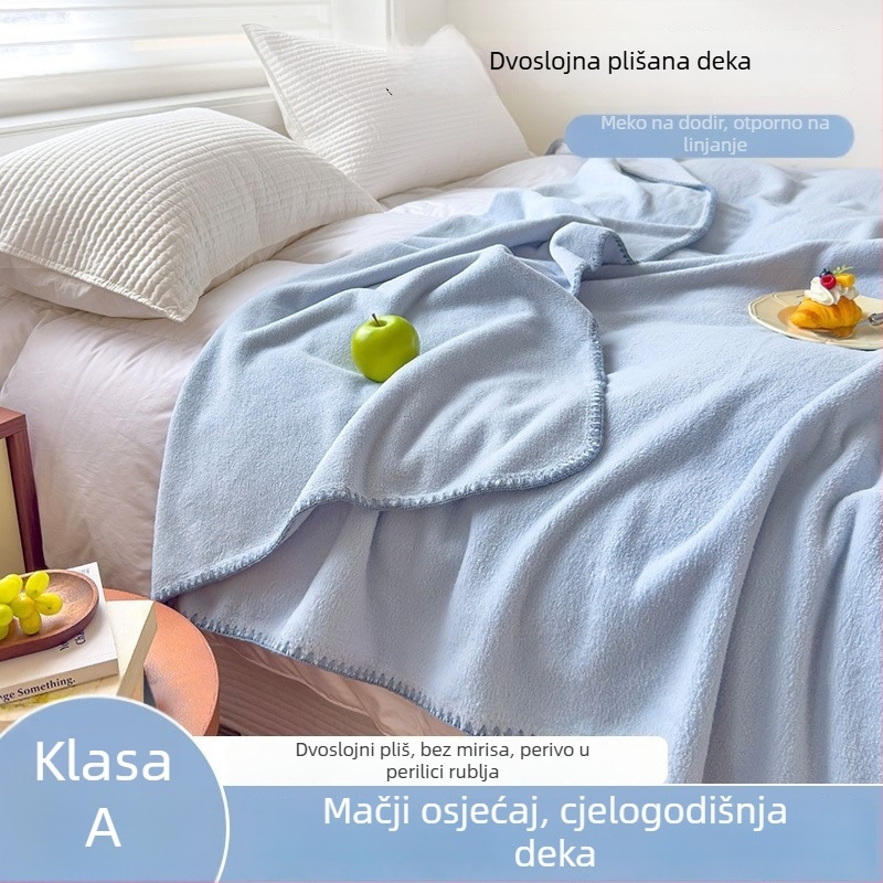 Deka od imitacije kašmira, deka za kauč, uredski šal, deka za dremanje u studentskom domu