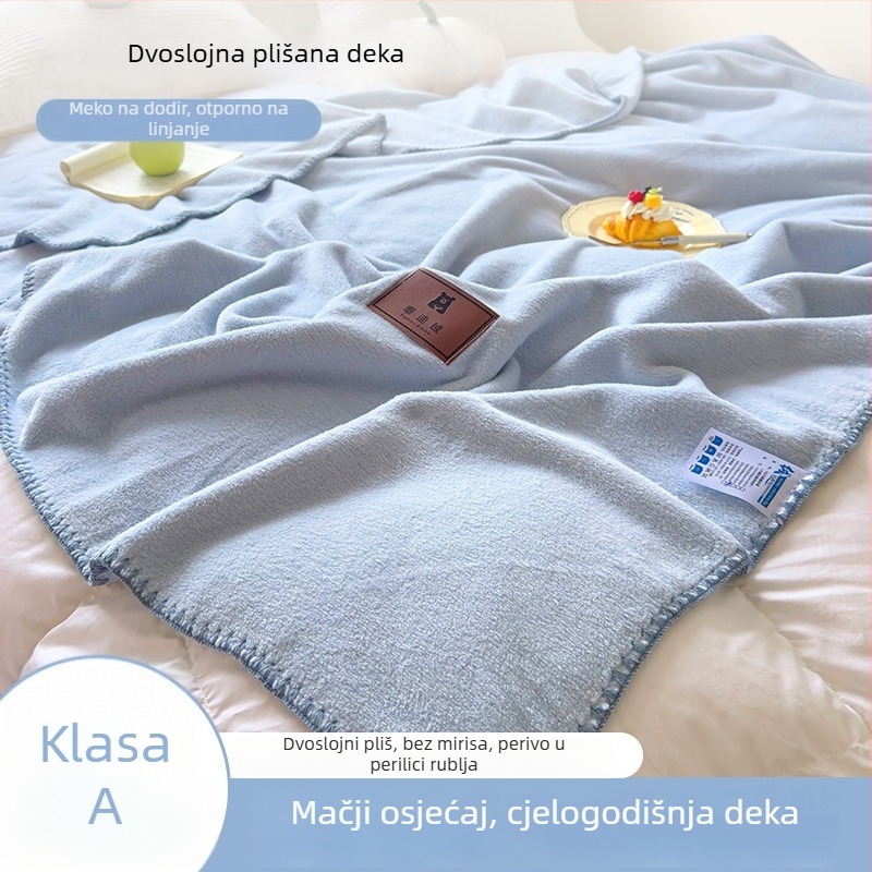 Deka od imitacije kašmira, deka za kauč, uredski šal, deka za dremanje u studentskom domu