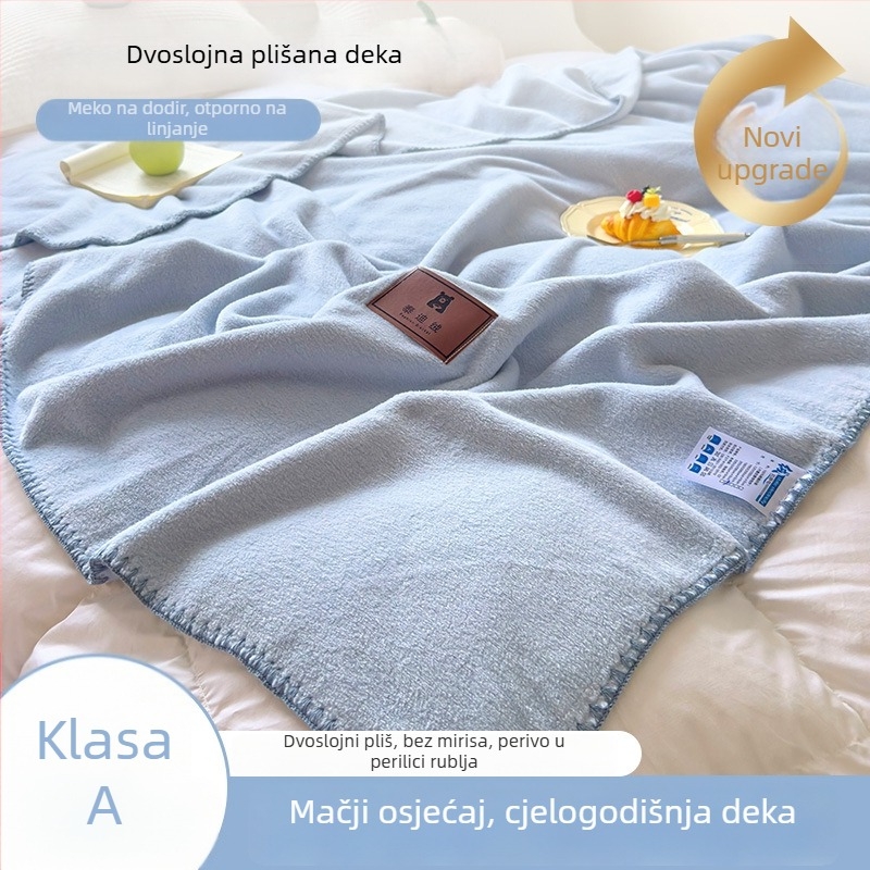 Deka od imitacije kašmira, deka za kauč, uredski šal, deka za dremanje u studentskom domu