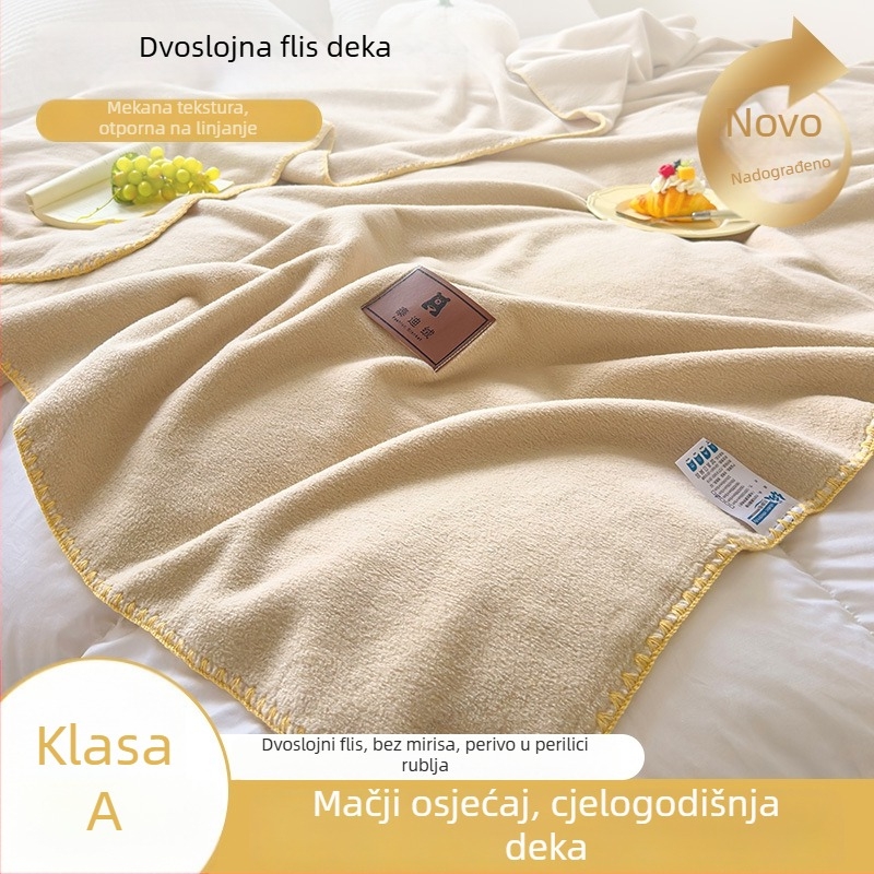 Deka od imitacije kašmira, deka za kauč, uredski šal, deka za dremanje u studentskom domu