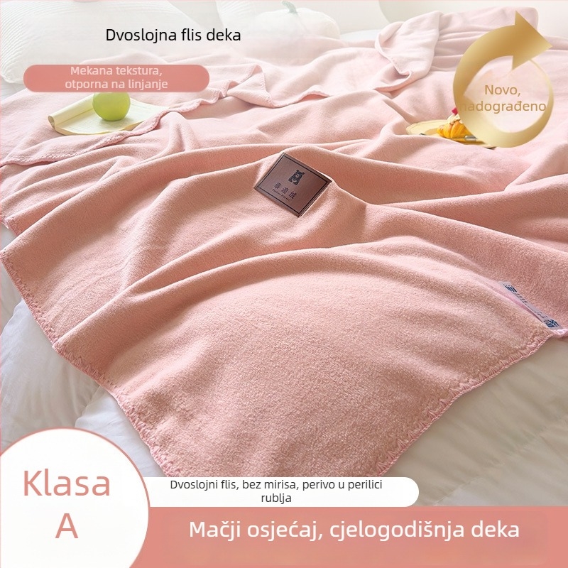 Deka od imitacije kašmira, deka za kauč, uredski šal, deka za dremanje u studentskom domu