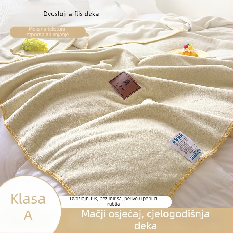 Deka od imitacije kašmira, deka za kauč, uredski šal, deka za dremanje u studentskom domu