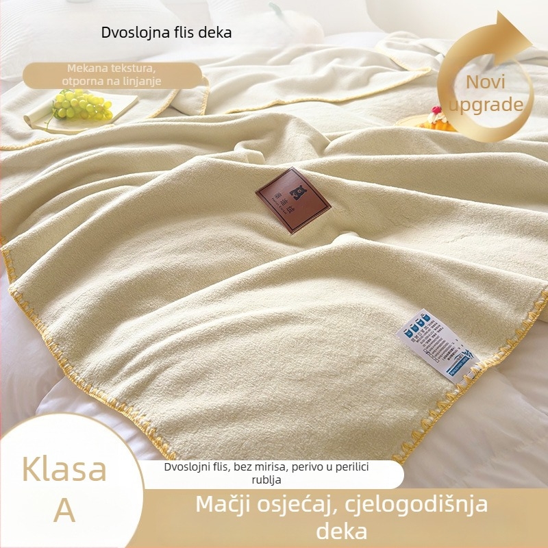 Deka od imitacije kašmira, deka za kauč, uredski šal, deka za dremanje u studentskom domu
