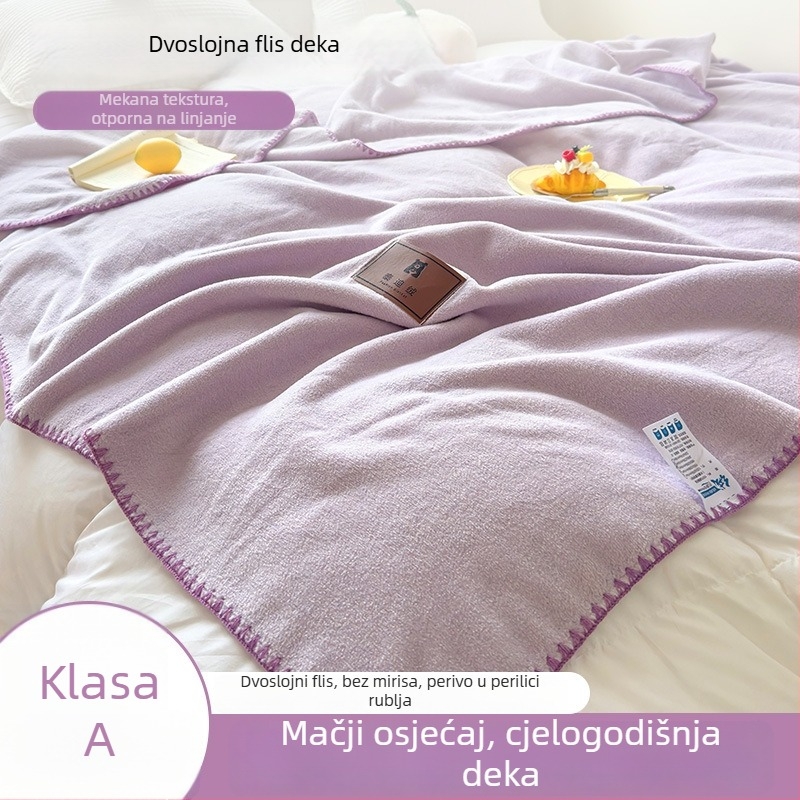 Deka od imitacije kašmira, deka za kauč, uredski šal, deka za dremanje u studentskom domu