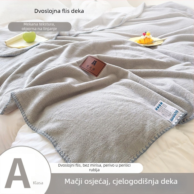 Deka od imitacije kašmira, deka za kauč, uredski šal, deka za dremanje u studentskom domu