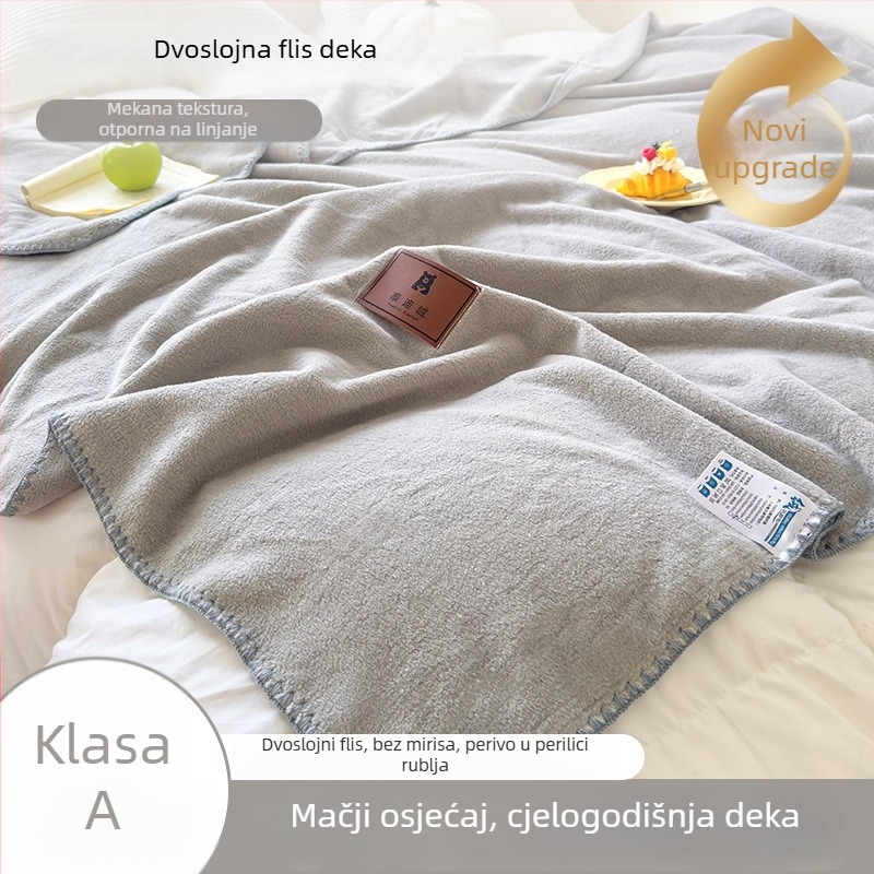 Deka od imitacije kašmira, deka za kauč, uredski šal, deka za dremanje u studentskom domu