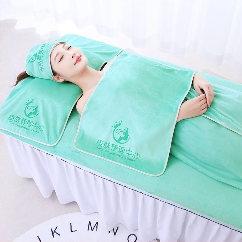 Set ručnika za kozmetički salon | mikrovlakno, fino vlakno; bez dlačica i puha; težina 301-350 g; NET verzija