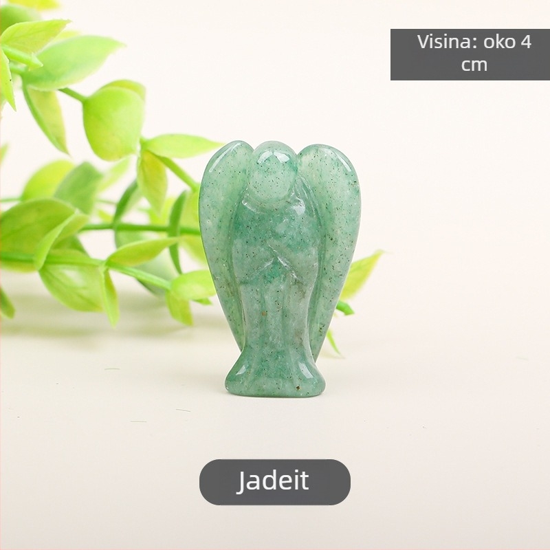 Anđeoska kristalna ukrasa – Prirodni kristal, Geometrijski oblik, Moderni minimalistički stil, Kod 1687, Kartonsko pakiranje