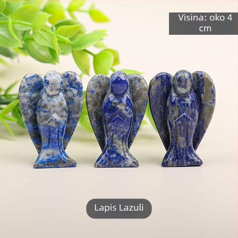 Anđeoska kristalna ukrasa – Prirodni kristal, Geometrijski oblik, Moderni minimalistički stil, Kod 1687, Kartonsko pakiranje