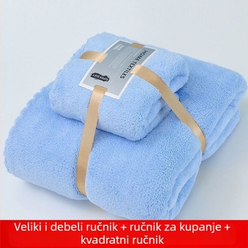 Komplet ručnika za kupanje od pamuka, 150D pređa, obična tkanina