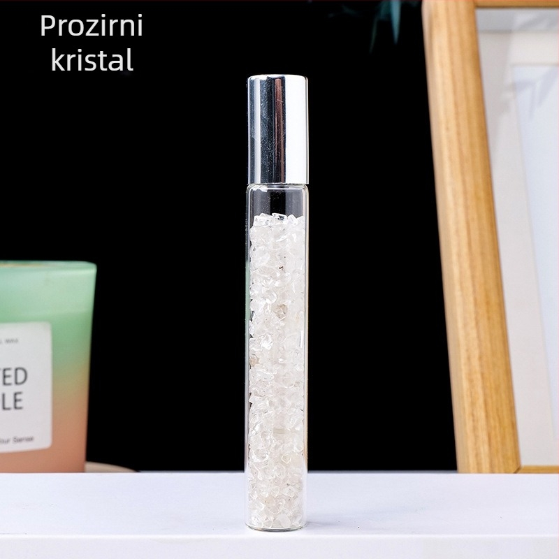 Kristalna bočica za parfem, marka Runke jewelry, kategorija: Crystal rough stone, pakiranje: PP vrećica, pojedinačno pakirano, stil: moderni minimalistički
