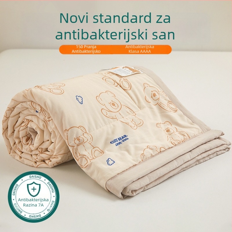 Jielia 7A ljetna pamučna deka za pranje, materijal: pamuk, punilo: poliester, otisak s reaktivnom bojom i bojom, stil: mali svježi