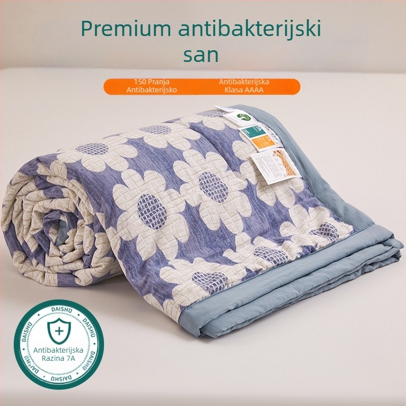 Jielia 7A ljetna pamučna deka za pranje, materijal: pamuk, punilo: poliester, otisak s reaktivnom bojom i bojom, stil: mali svježi