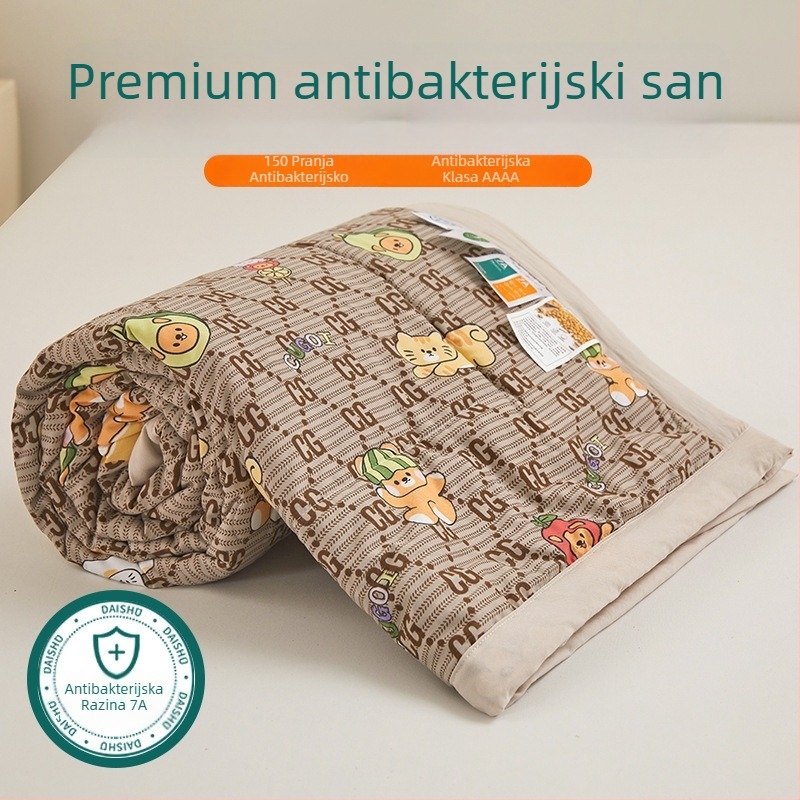 Jielia 7A ljetna pamučna deka za pranje, materijal: pamuk, punilo: poliester, otisak s reaktivnom bojom i bojom, stil: mali svježi