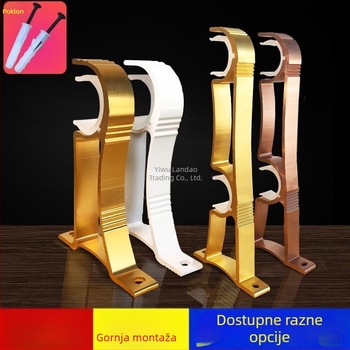 Držač zavjesa od aluminijske legure, zidni nosač — stil: Drugi, Marka: Powerful Factory, Prilagodba: Ne
