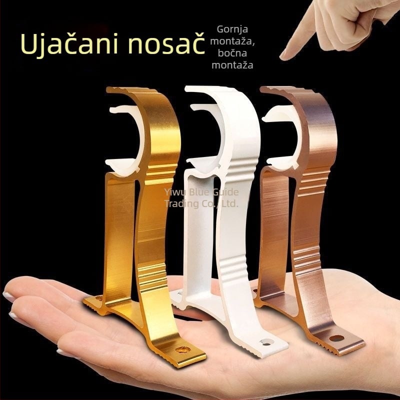 Držač zavjesa od aluminijske legure, zidni nosač — stil: Drugi, Marka: Powerful Factory, Prilagodba: Ne