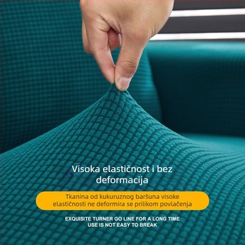 Elastična navlaka za kutnu sofu – potpuno pokrivanje, minimalistički moderni stil, za sve sezone, navlaka za kožne kutne kaučeve