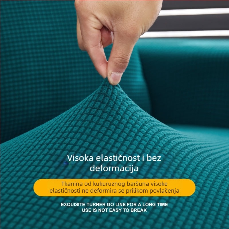 Elastična navlaka za kutnu sofu – potpuno pokrivanje, minimalistički moderni stil, za sve sezone, navlaka za kožne kutne kaučeve