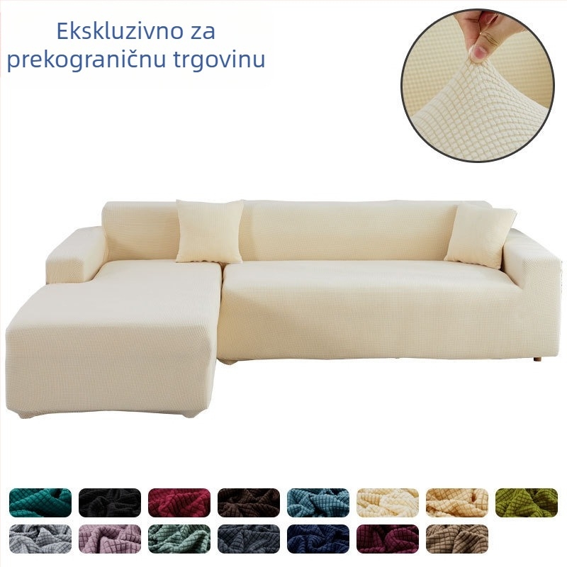 Elastična navlaka za kutnu sofu – potpuno pokrivanje, minimalistički moderni stil, za sve sezone, navlaka za kožne kutne kaučeve