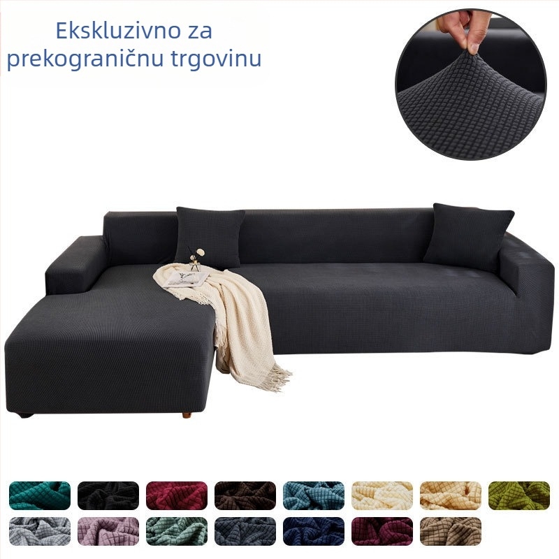 Elastična navlaka za kutnu sofu – potpuno pokrivanje, minimalistički moderni stil, za sve sezone, navlaka za kožne kutne kaučeve