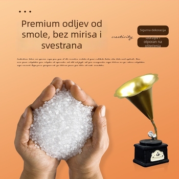 Dekorativni set za vinski ormar — ukrasi od smole u obliku fonografa za ured i dnevni boravak, Tengda, moderan retro dizajn, pogodno za poklon