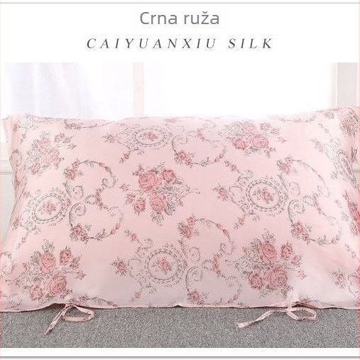 Jastučnica od svile, otisnuta, glatka i mekana, za njegu kose