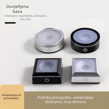 Noćna ukrasna lampica s dodirnim senzorom, šest načina treptanja i dvostruka sloj baza lampe — plastika, modern stil