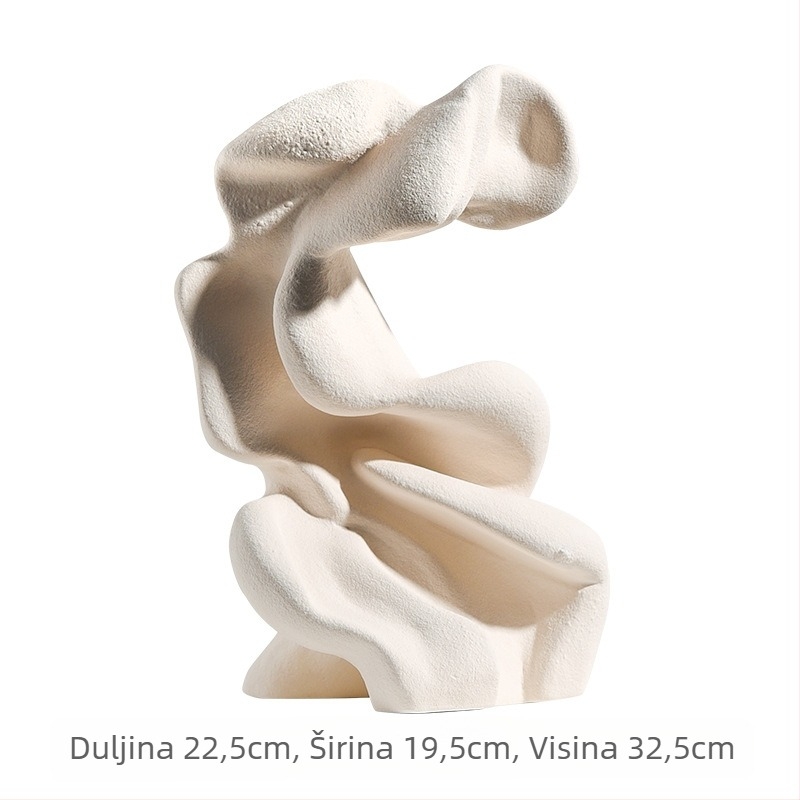 Keramički dekorativni ukras za dom, porcelan, geometrijski dizajn, moderni minimalistički stil, marka Clear Day