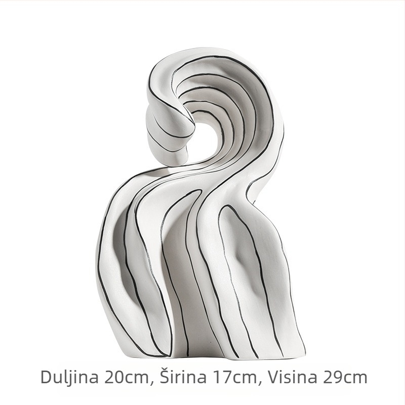 Keramički dekorativni ukras za dom, porcelan, geometrijski dizajn, moderni minimalistički stil, marka Clear Day
