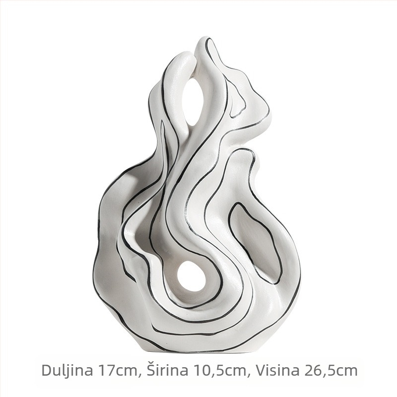 Keramički dekorativni ukras za dom, porcelan, geometrijski dizajn, moderni minimalistički stil, marka Clear Day