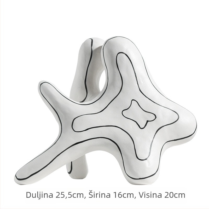Keramički dekorativni ukras za dom, porcelan, geometrijski dizajn, moderni minimalistički stil, marka Clear Day