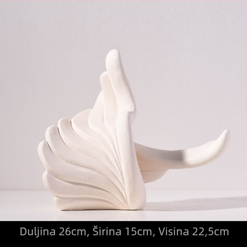 Keramički dekorativni ukras za dom, porcelan, geometrijski dizajn, moderni minimalistički stil, marka Clear Day