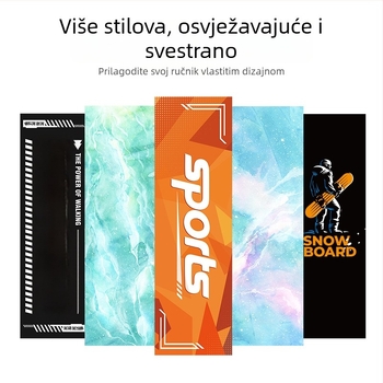 Sportski ručnik od mikrovlakana, 110 g, apsorpcija znoja 0–5 s, brzo sušenje, moguć tisak logotipa