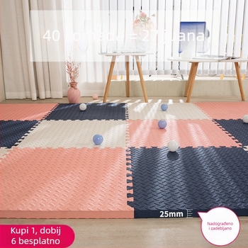 Dječja pjena podloga s puzzle elementima, debela, zvučno izolirana, za sigurno puzanje